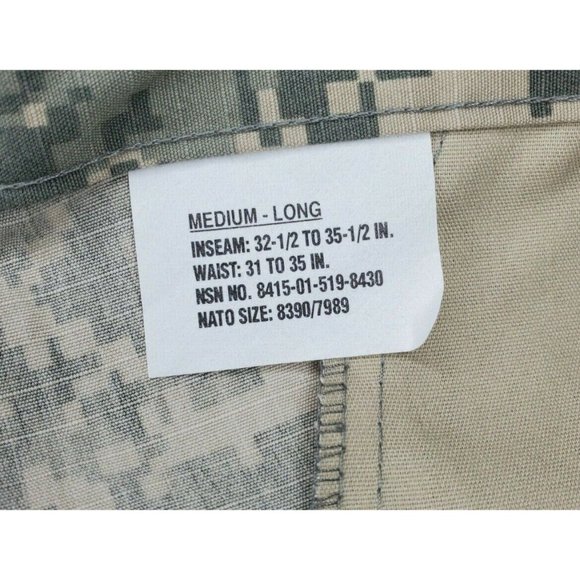 Trouser Army Combat Medium Long Cotton Nylon Multiple Pocket Uniform Pants - Picture 11 of 12